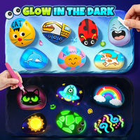 Rock Painting Craft Kits Glow in The Dark Rock, Arts and Crafts for Kids 6+
