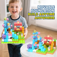 Magworld Magnetic Blocks 150PCS with Magnetic Board STEM Building Kids Toys