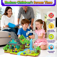 Magnetic Blocks - 100 Building Blocks Mine Magnets Building Craft Autistic Kids Friendly Sensory Toys