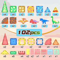 102PCS Lava Dinosaur Toys with 8 Dinosaurs-Coodoo
