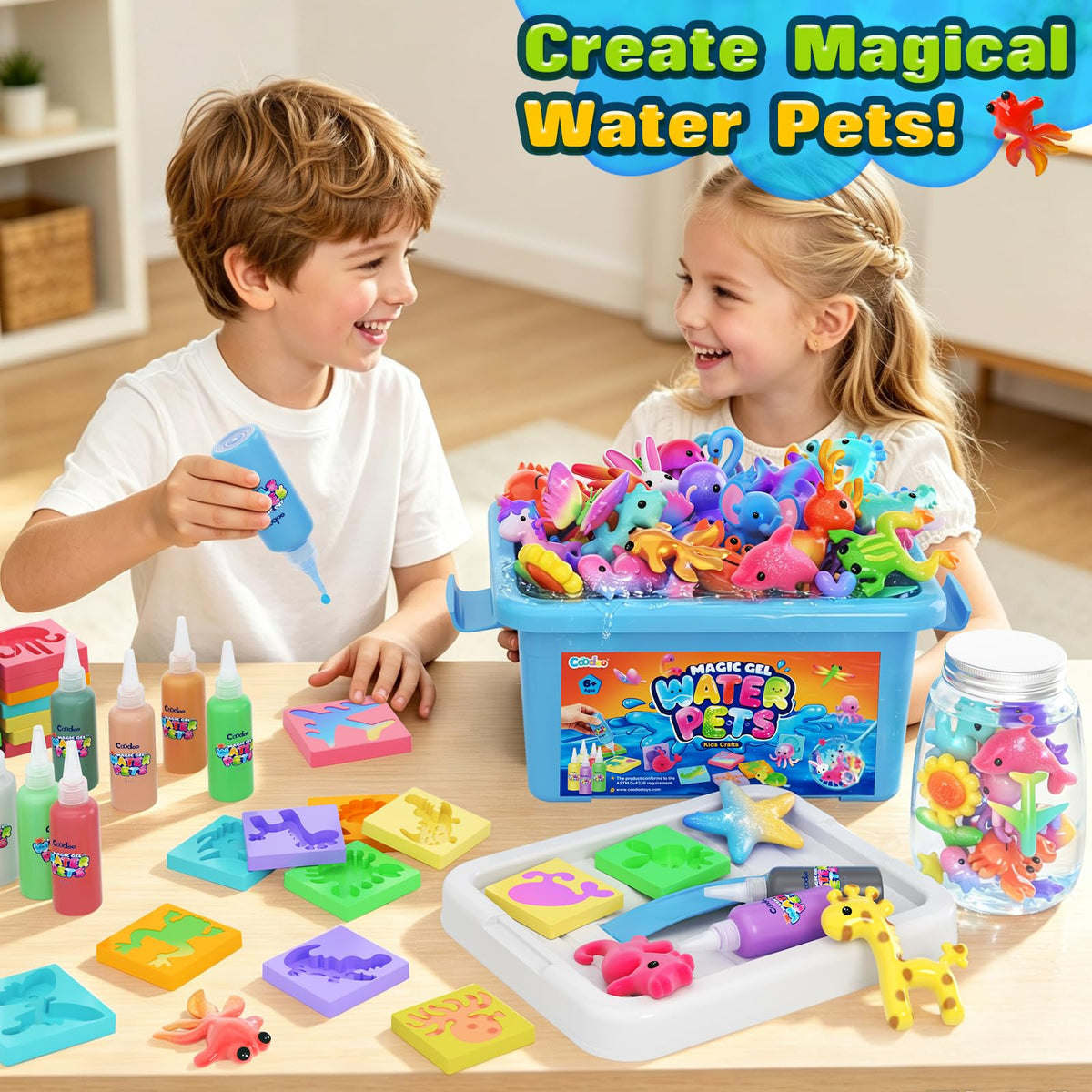 Magic Water Elf Toy Kits, DIY Squishy Making Kits Crafts for Kids 4-8 Ages