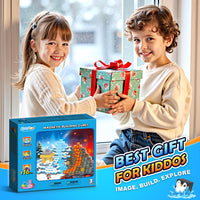 Magworld Large Magnetic Blocks 110PCS Ice Fire World Inspired Playset Kids Magnet Toys