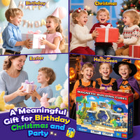 100PCS Magnetic Blocks: Build Mine Magnet World Set Magntic Toys for 4-8 STEM Building Cubes