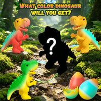 Dinosaur Hatching Surprise Eggs for Kids - 6 Pack Dinosaur Toys for Boys and Girls, Easter Basket Stuffers