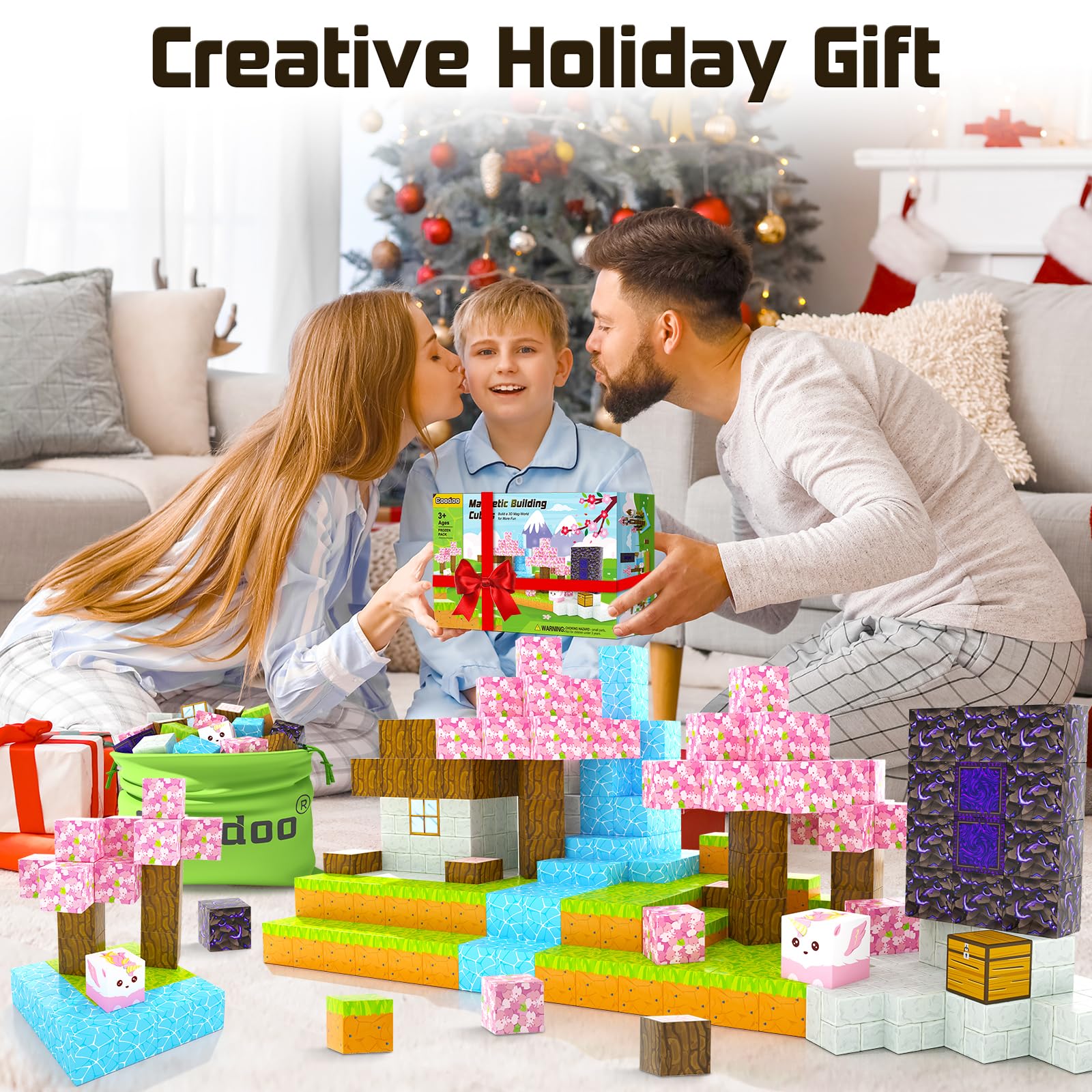 194 PCS Magworld Magnetic Cubes Magic Portal Blossom and Sword 2 in 1 set