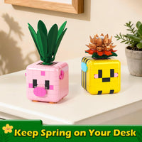 Botanicals Plants Building Blocks, Compatible with Botanicals Flowers, Creative Desk Decor for Teens Adults