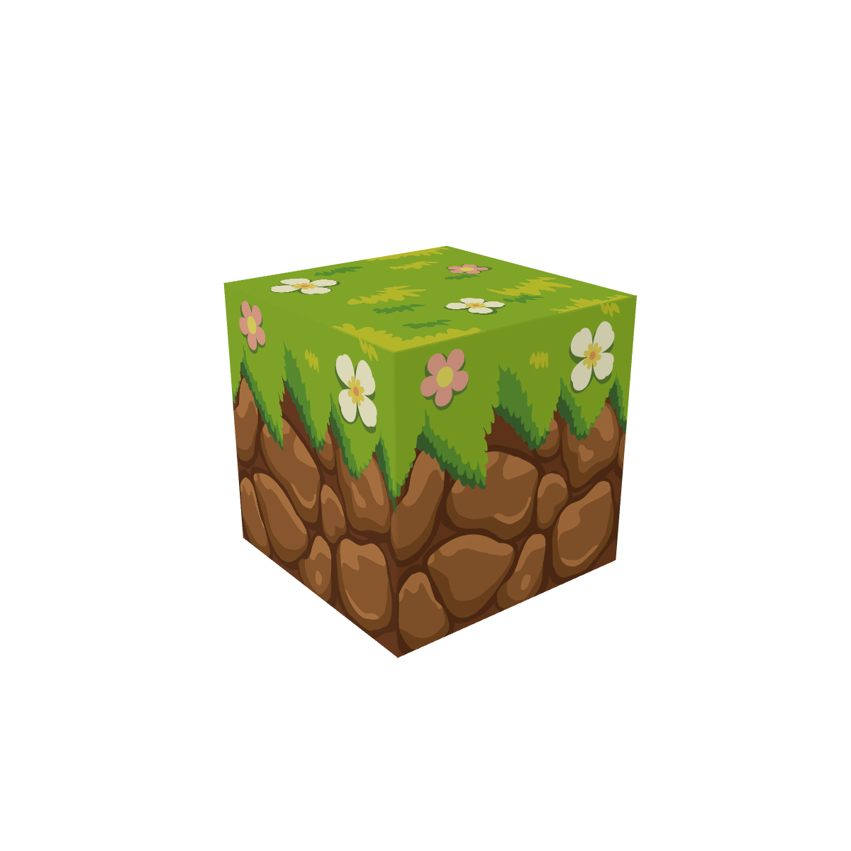 Grass Block - Painted Variant 001 MagWorld magnetic module