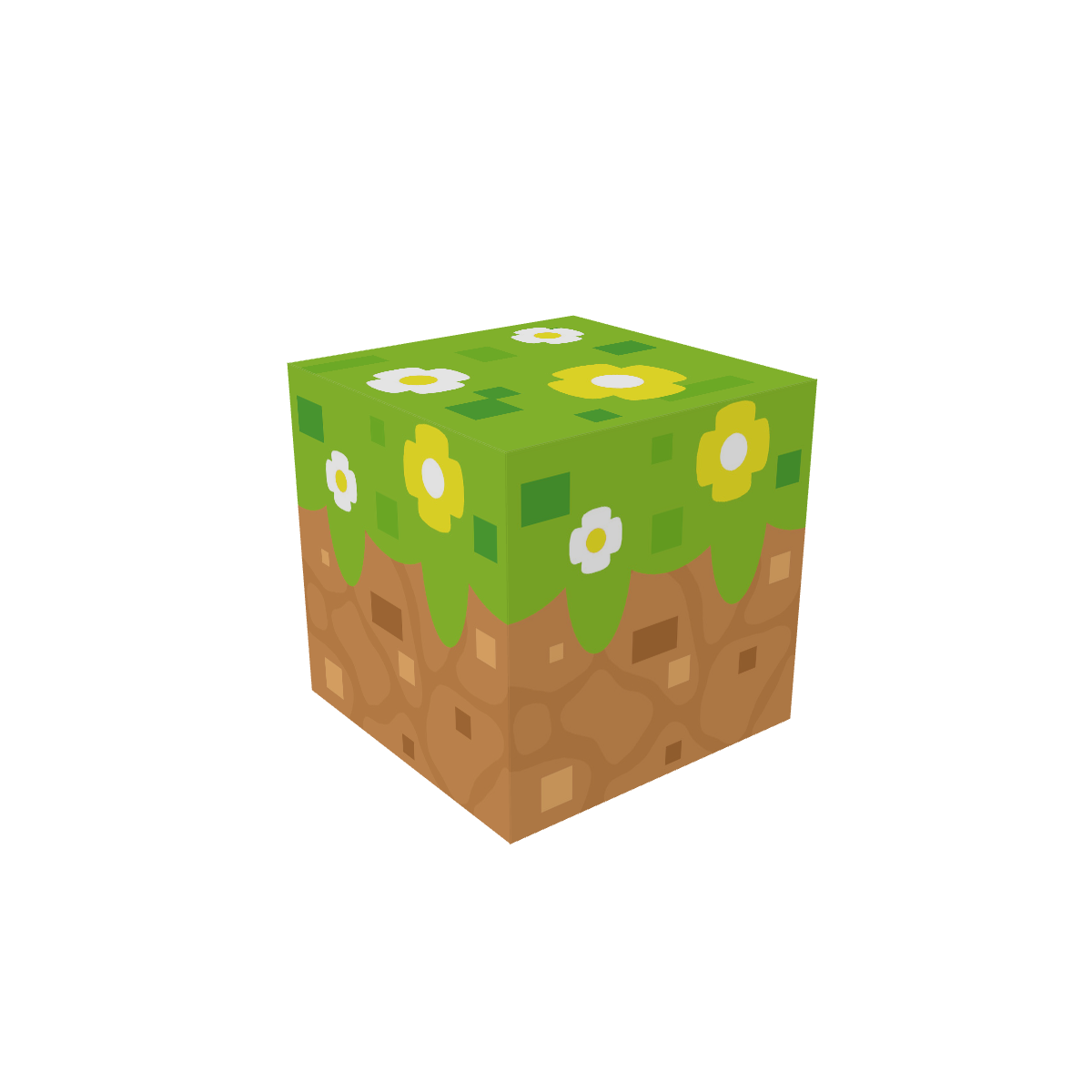 Flowering Green Grass Block MagWorld magnetic module