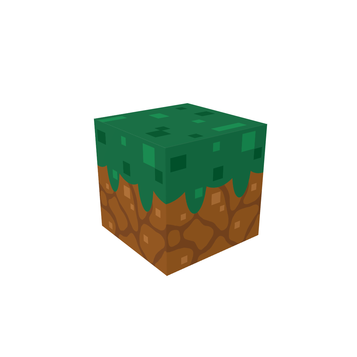 Dark Green Grass Block MagWorld magnetic module